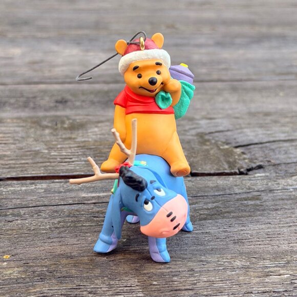 Vintage Lot Hallmark & Disney EEYORE & Winnie The Pooh Christmas Ornaments 2001 - Picture 11 of 16
